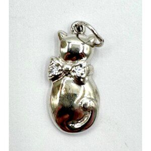 925 Sterling Silver Cat Pendant